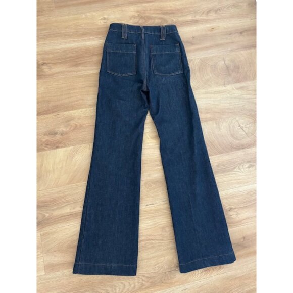Sezane (Original) 70's Trousers - High Waist Jeans - Picture 7 of 8